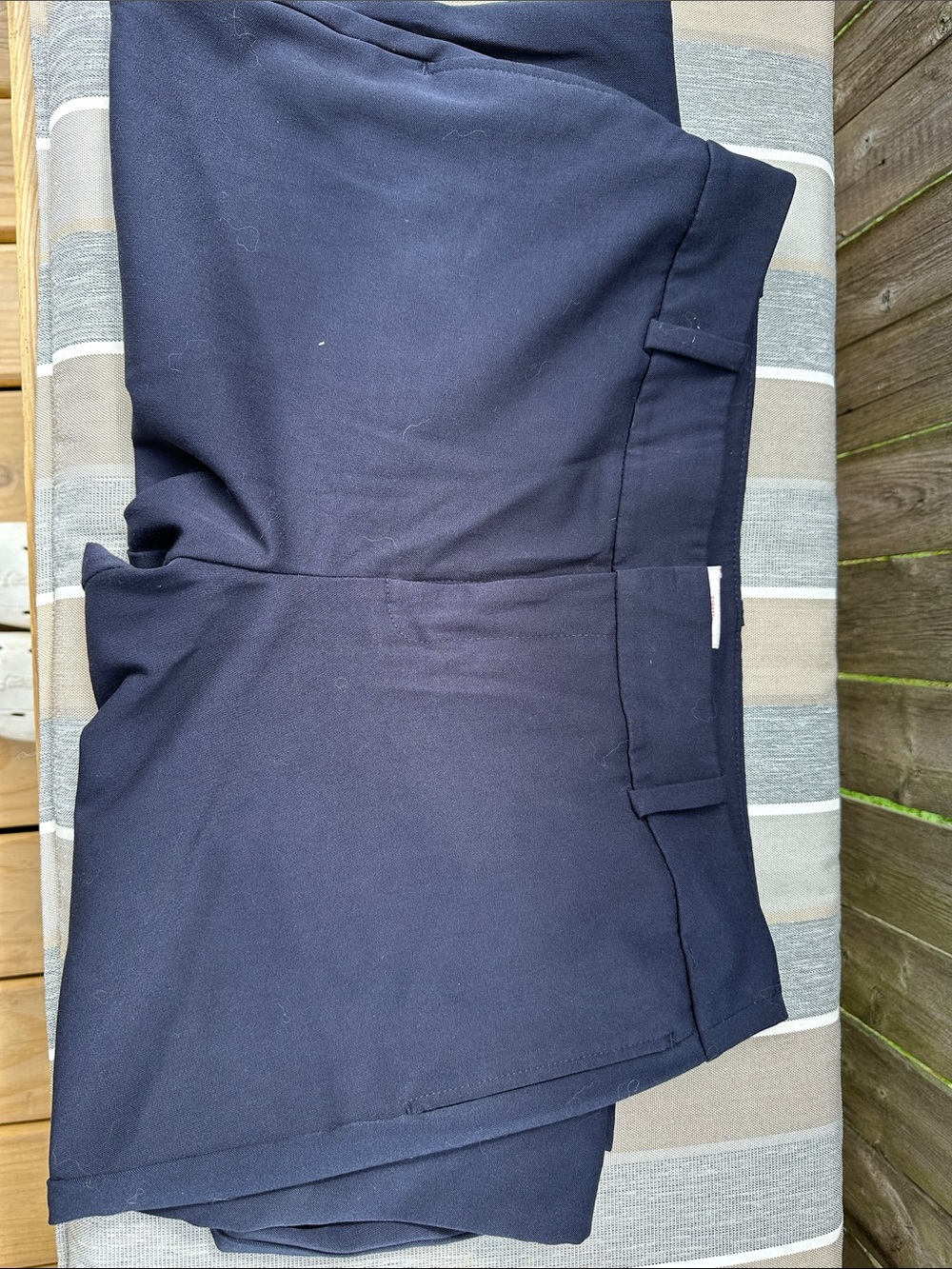 Merona Navy Straight-Leg Trousers